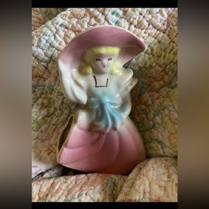 Vintage Porcelain Woman Vase